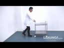Carro para alimentos de acero inoxidable