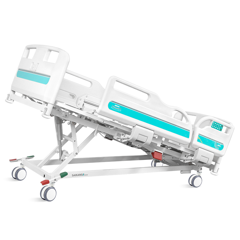 Cama hospitalaria eléctrica 5 funciones premium ICU