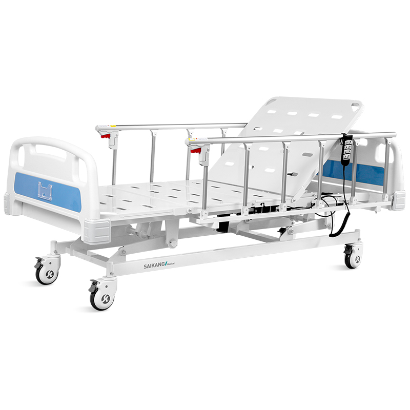 Cama hospitalaria eléctrica 3 funciones Azul