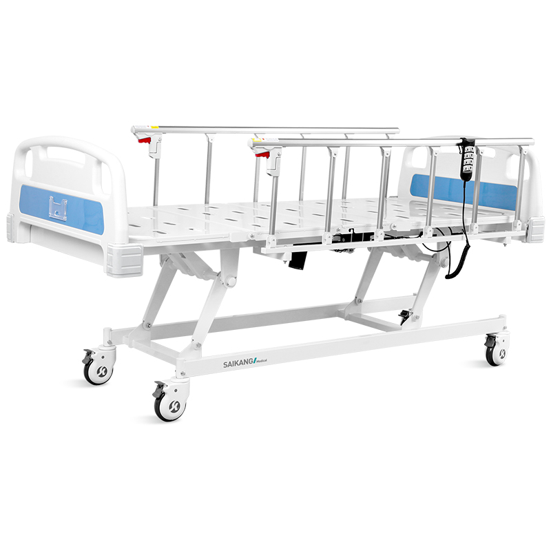 Cama hospitalaria eléctrica 3 funciones Azul