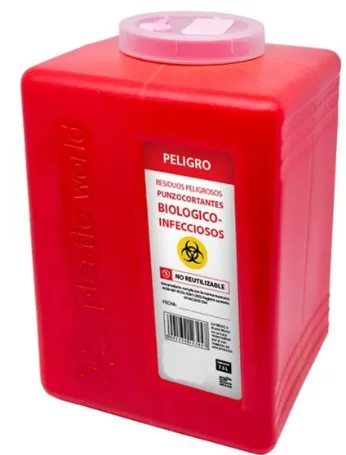 [PW018] Recolector de punzocortantes (RPBI) 7.5 L