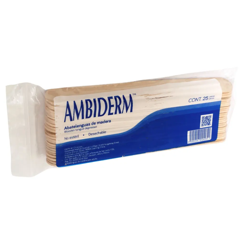 [AB010] Abatelenguas No Estéril Bolsa c/25 Pzas