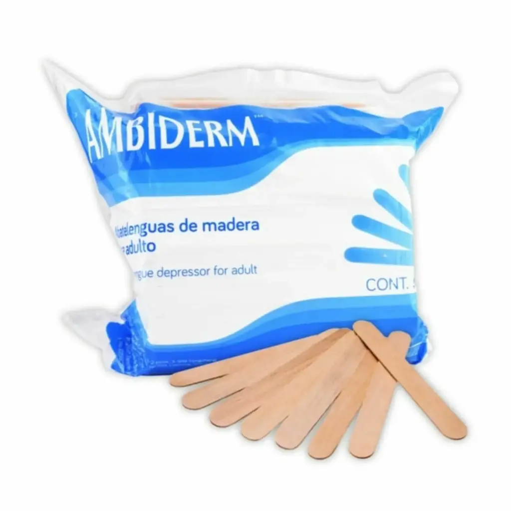 [AB011] Abatelenguas No Estéril Bolsa c/500 Pzas Ambiderm