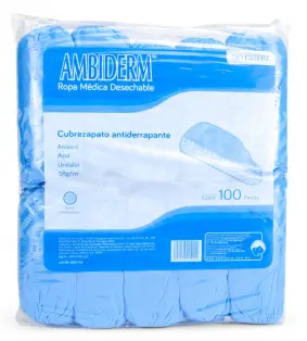 [AB033] CubreZapato con Antiderrapante PP 38gr Bolsa c/100 Pzas
