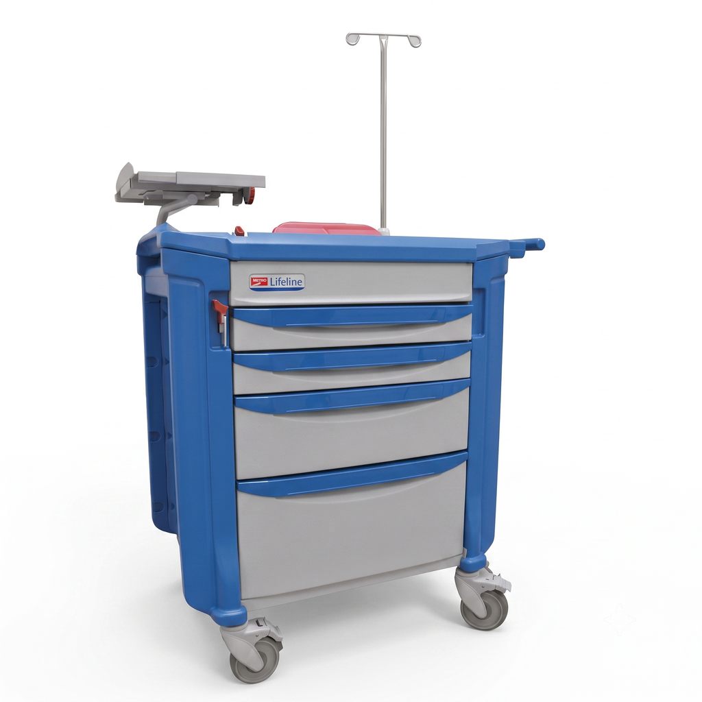 [MT122952] Carro Para Reanimacion Cardiopulmonar Metro Lifeline