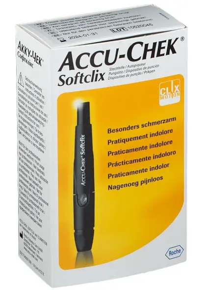 Disparador De Lancetas Softclix Con 25 Lancetas