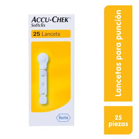 Lancetas Softclix P/Accu-Check P/25