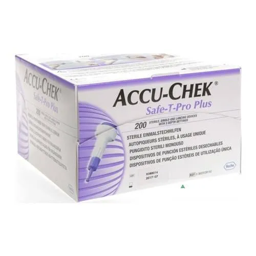Puncionador Accu-Check Safe T-Pro Plus C/200
