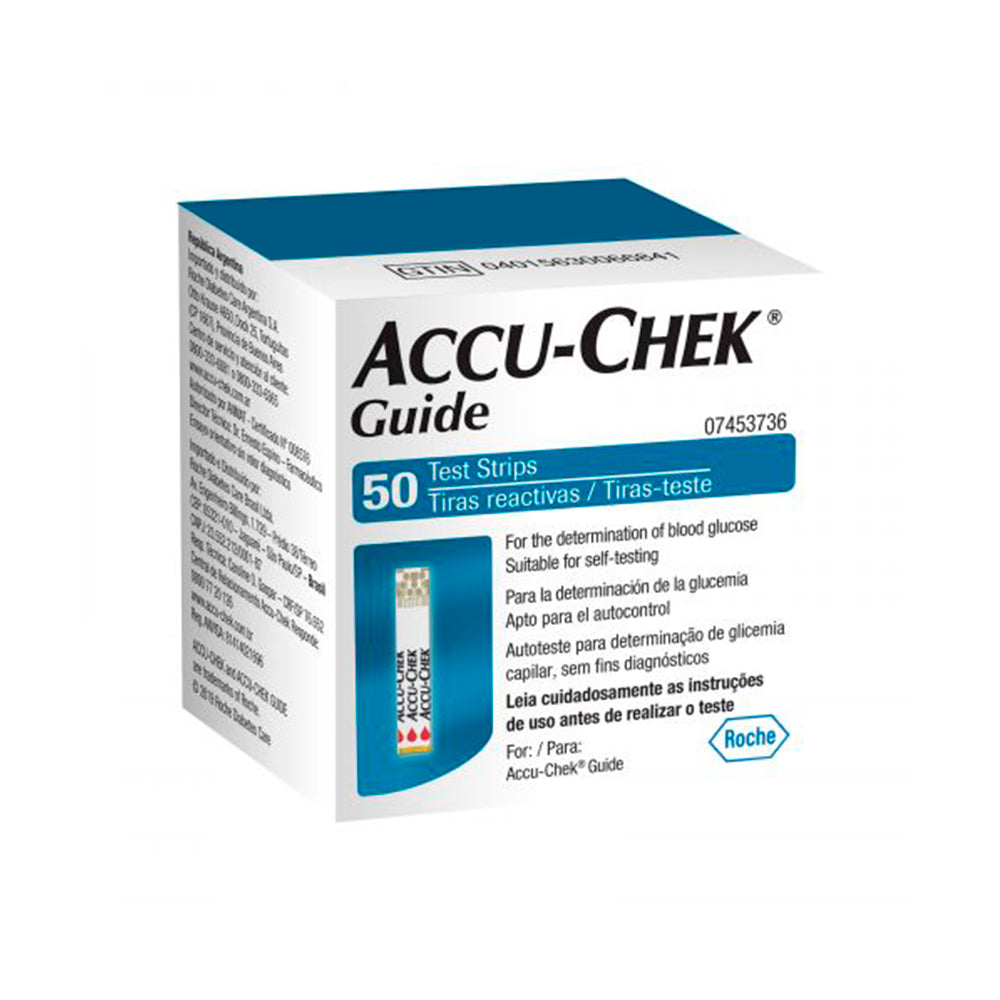 Tiras Reactivas Accu-Check Guide Con 50
