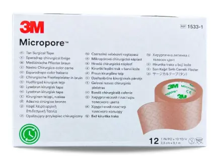 Micropore Piel 2.5Cm (1In) X 9.14M