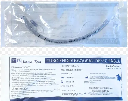 [INHTECG70] Tubo Endotraqueal Con Globo # 7 Mca Inhalotech
