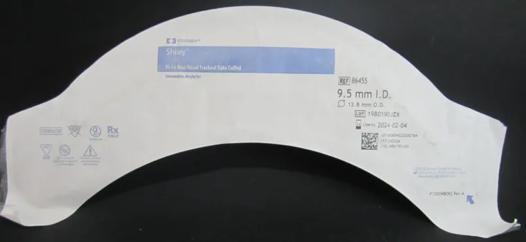 Tubo Endotraqueal Con Globo # 9.5 Mca Inhalotech