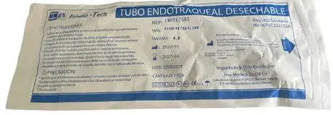 Tubo Endotraqueal Sin Globo # 3.5 Mca Inhalotech