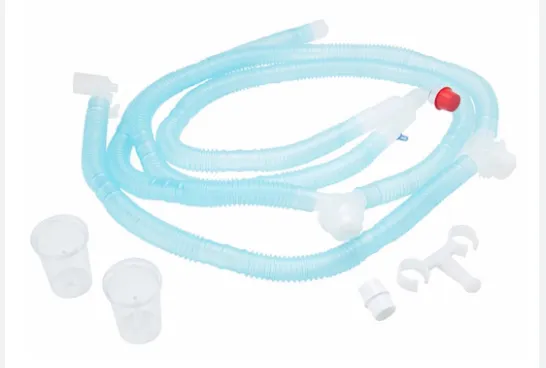 [1617] Circuito Para Ventilador De 72 Pulgadas (1.80 Mts) Con Puertos Para Presion Y Temperatura Distal Y Proximal, Trampas De Agua Por Separado Y Tuberia Para Monitoreo De Presion De 1/8 Y 1/4 Adulto