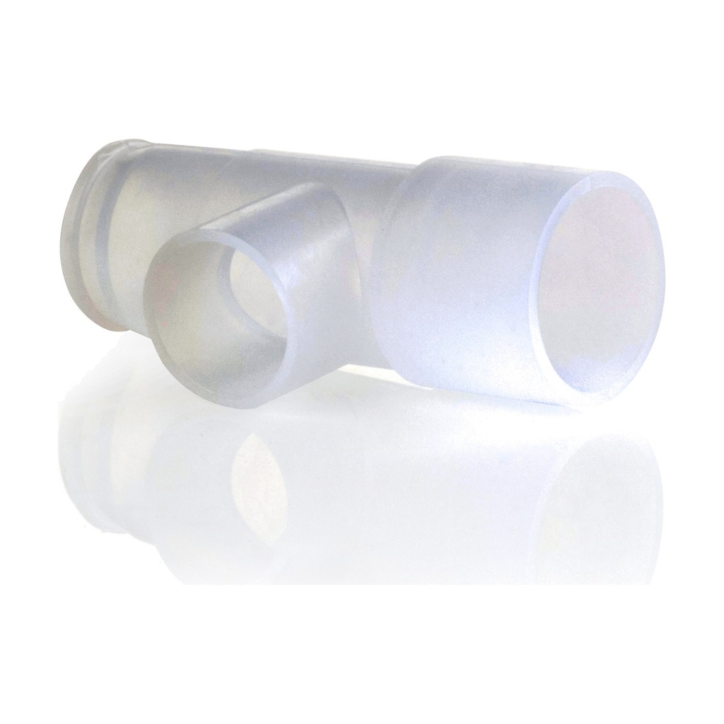 [1639] Conector En 'T' Para Nebulizador De 22Mm O.D. X 18Mm I.D. X 22Mm I.D.