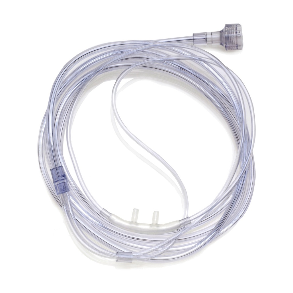 [1822] Canula Softech (Puntas Suaves) Adulto Con Tuberia Star Lumen Y Conector Universal 7 Pies (2.1Mts.)
