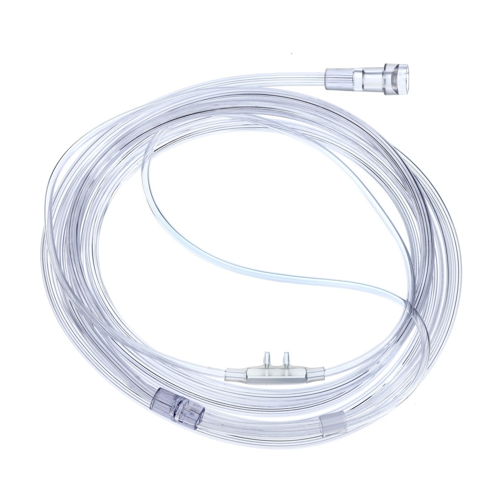 [1828] Canula Softech (Puntas Suaves) Infantil Con Tuberia Star Lumen Y Conector Universal 7 Pies (2.1Mts)