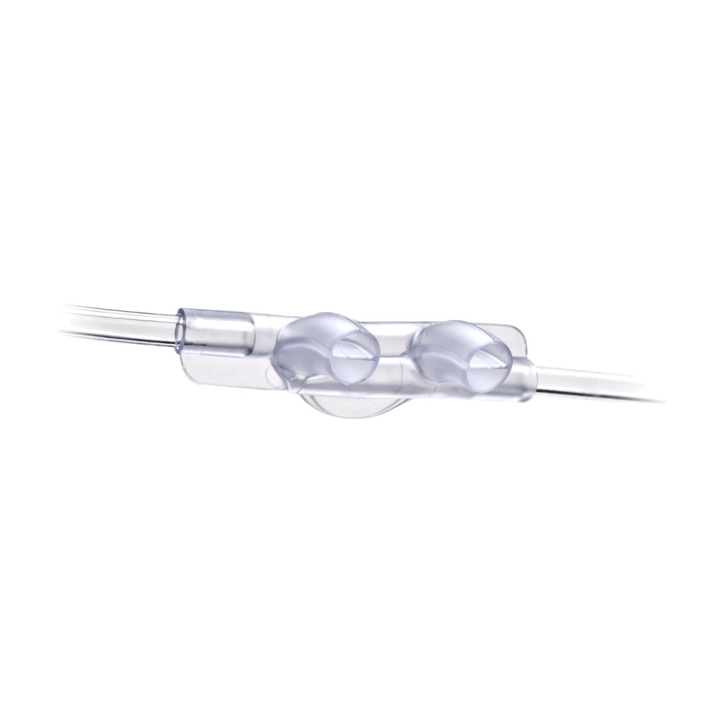[1843] Canula Nasal Bi-Flo De 7 Pies (2.1 Mts) Para Suministro De Oxigeno Y Linea De Muestreo De Co2 Con Conector Hembra Adulto