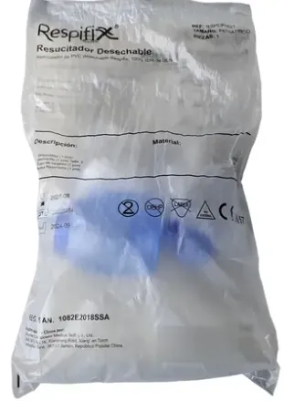 Resucitador Con Mascarilla Y Desviador De Flujo Desechable Neonato