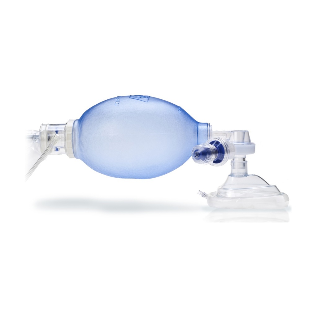 [5374] Resucitador Con Mascarilla Y Desviador De Flujo Y Valvula Peep Desechable Adulto.