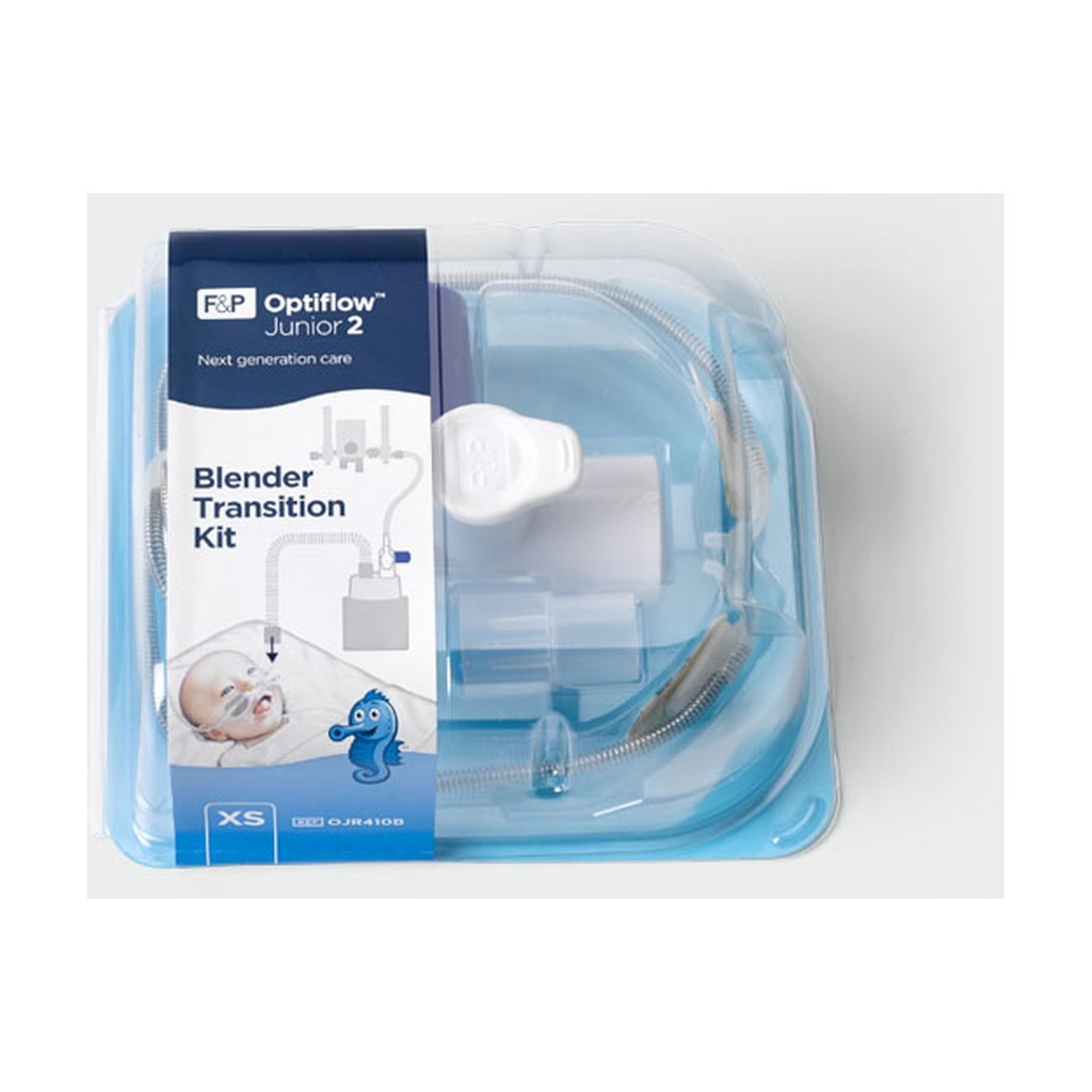 [OJR410B] Optiflow Jr 2 Kit De Transicion Blender Canula Nasal Extra Chica Para Uso Con Circuito Bc161 Con Adaptador Ojr215 Y Manifold De Presion Con Sistema De Fijacion Flujo Max De 8 Lpm
