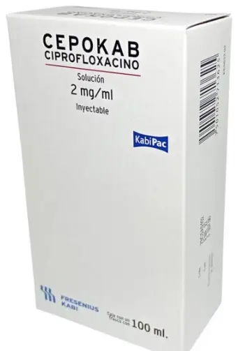 Ciprofloxacino(Cepokab) 2mg/ml Sol Iny C/1 Fresenius Kabi