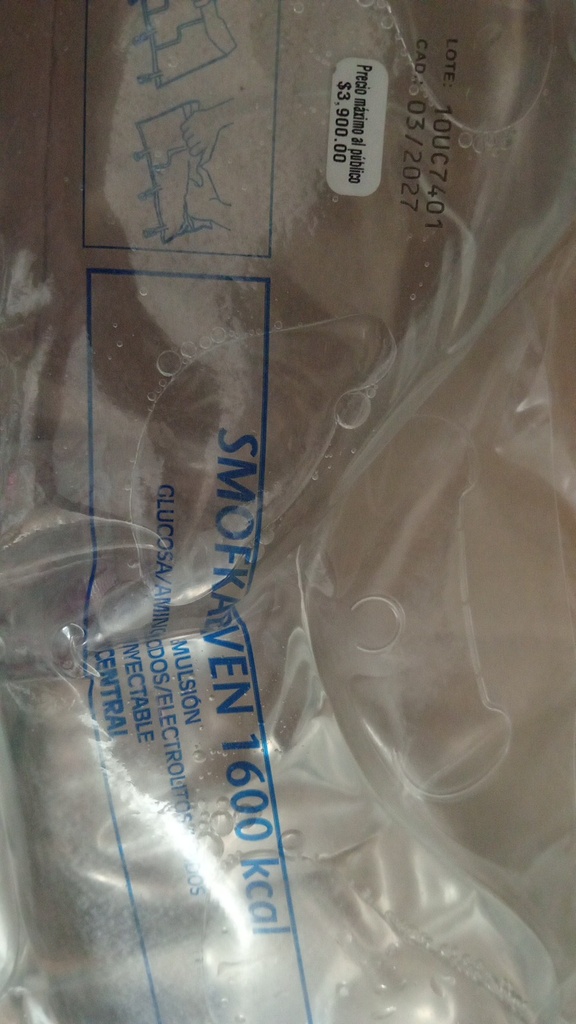 Smofkabiven Npt Central Fresenius 1600Kcal X 1477Ml C/1