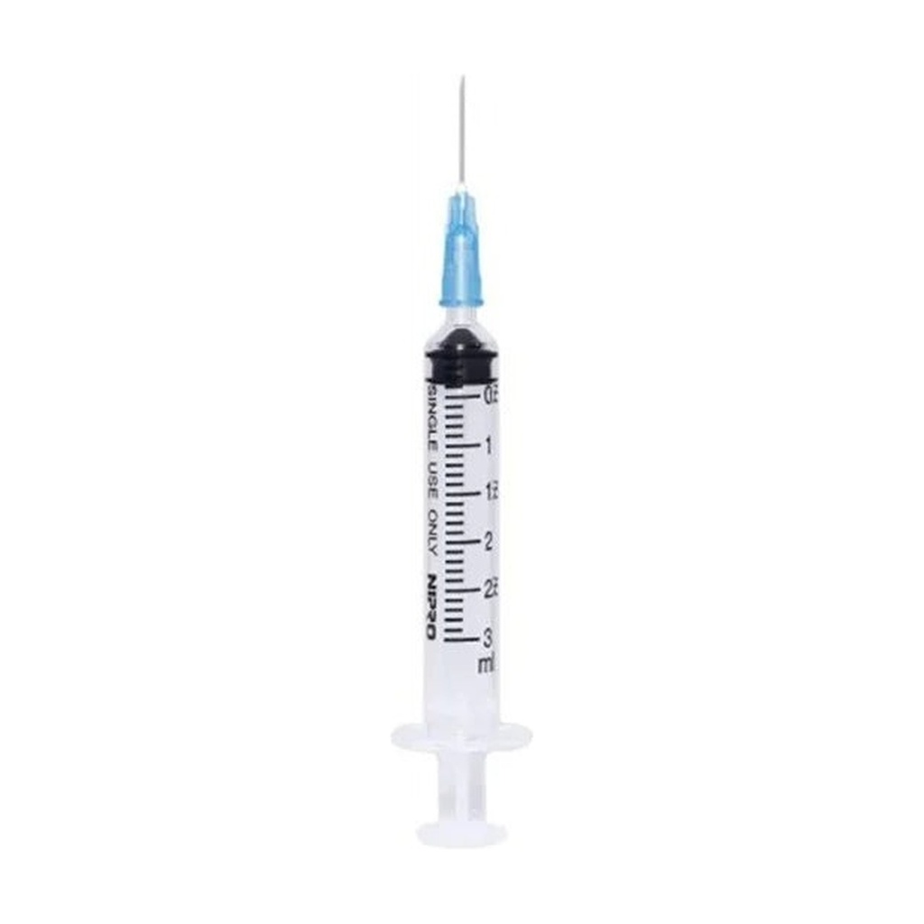 [NI0006] Jeringa desechable  Nipro  3ml  23G x 25mm (1") Azul