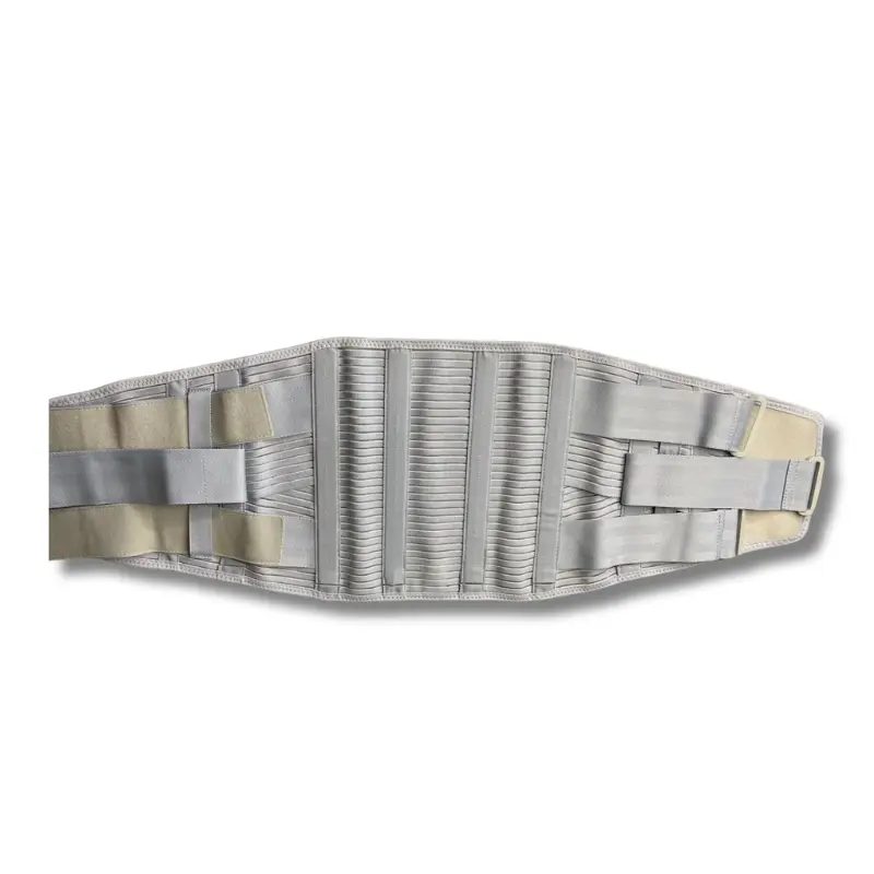 Faja Cinturon De Soporte Lumbar Elástica Color Gris