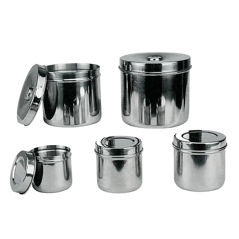 Bote para torundas acero inoxidable 