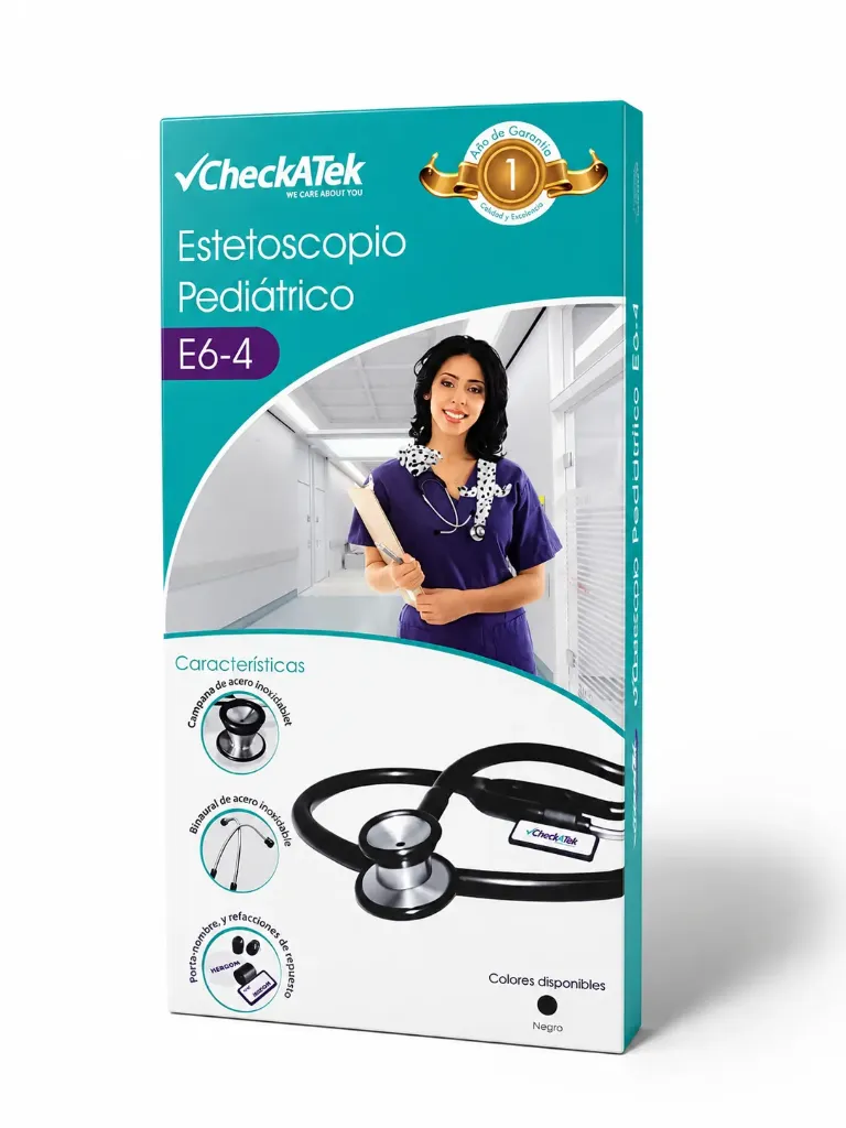 [E6-4] Estetoscopio Clasico Pediatrico Negro