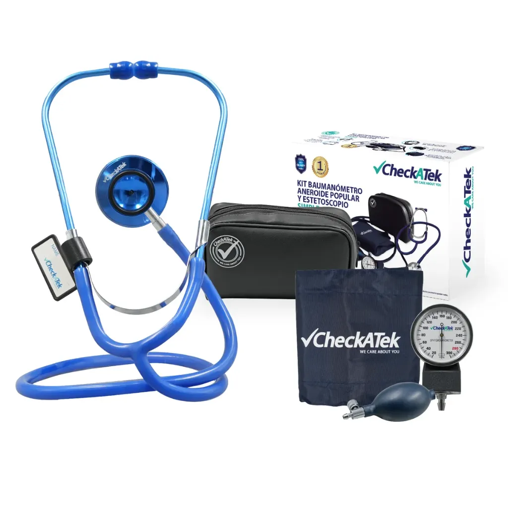 [B1-1D] Kit Doble Baumanometro Popular Azul