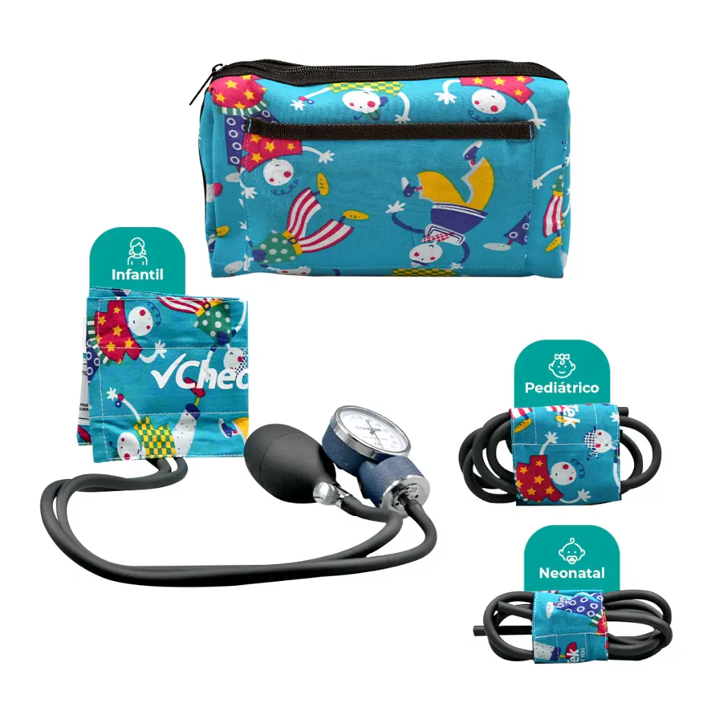 Set Pediatrico De Baumanometro 3 Brazales (Medición para Neonato, Infantil y Pediátrico)
