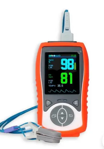 Oximetro De Pulso Palm Xignal. 3 Parámetros (Spo2, Pr Y Temp)
  Uso Humano Con Sensor Adulto.