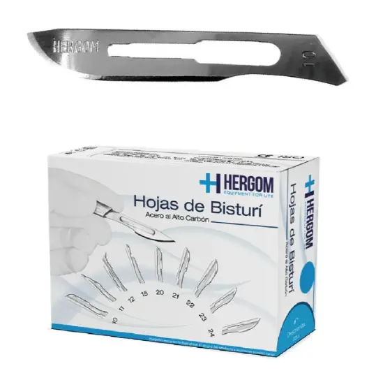 CAJA HOJA DE BISTURI ALTO CARBON # 10