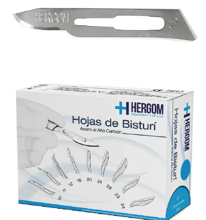 Caja Hoja De Bisturi Alto Carbon # 15