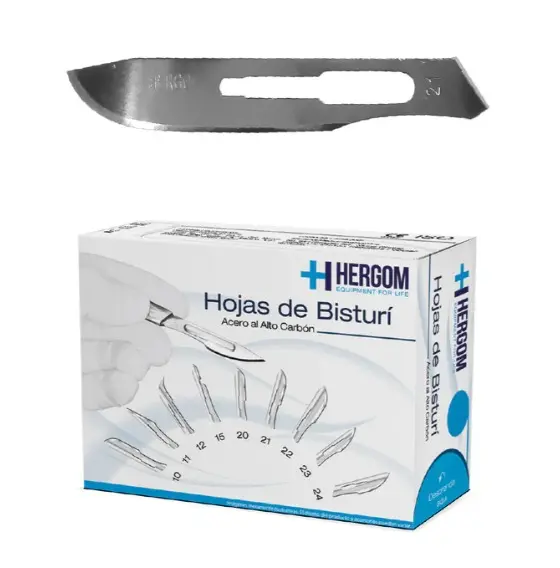 Caja Hoja De Bisturi Alto Carbon # 20