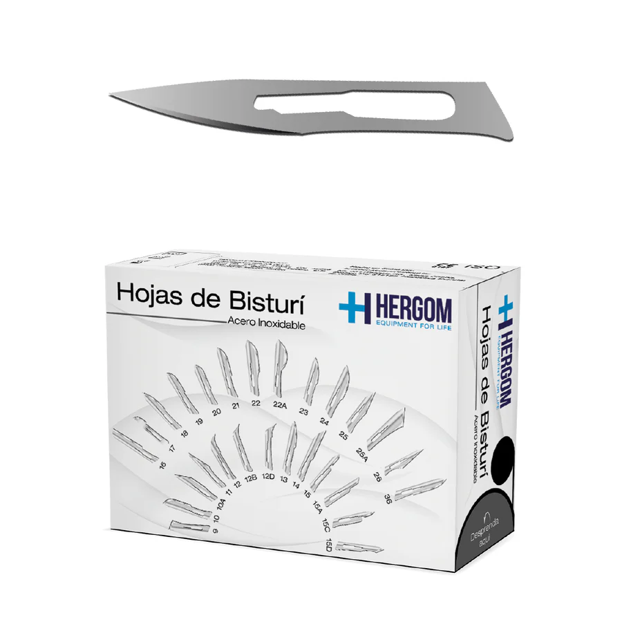[HB11] Caja Hoja De Bisturi Acero Inoxidable # 11