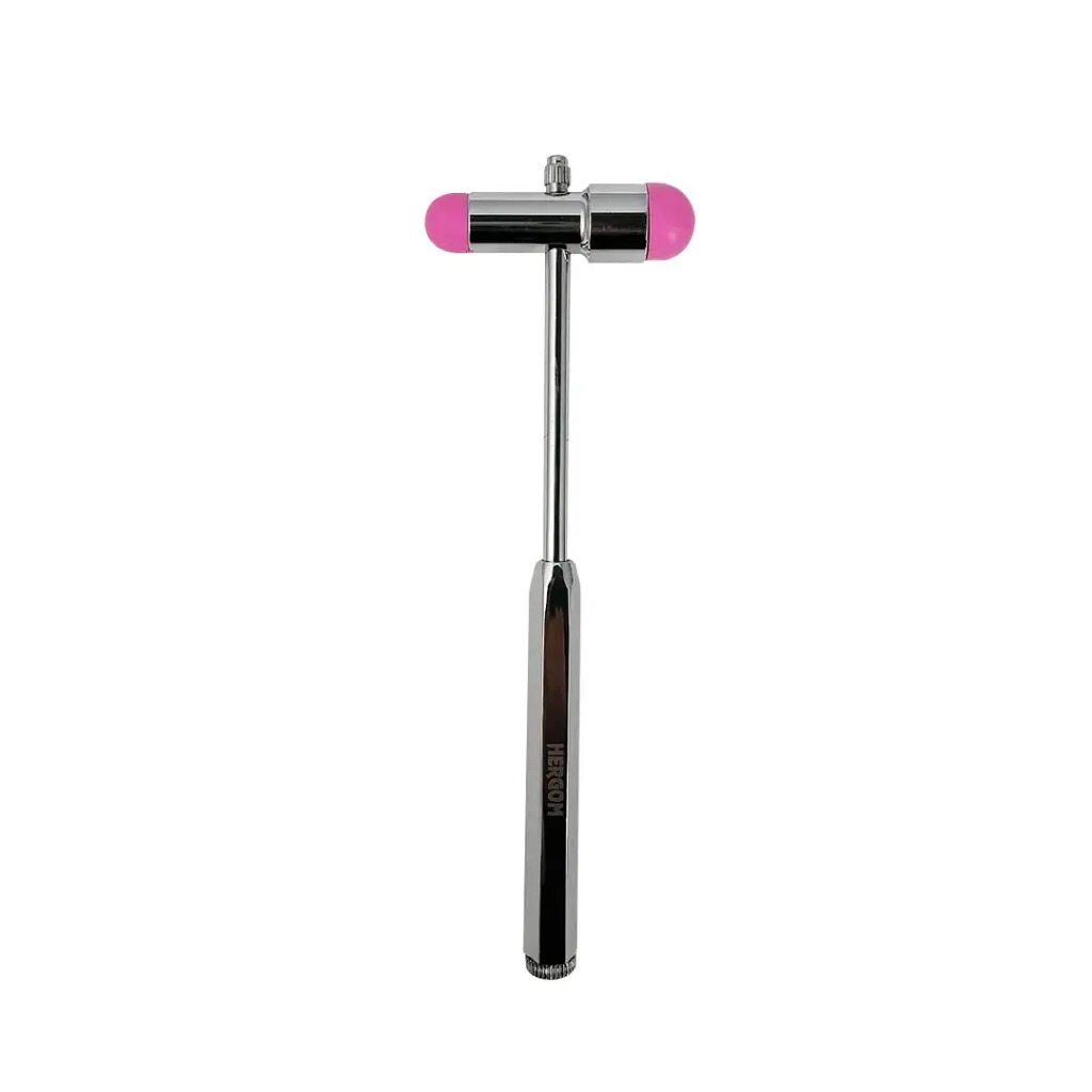 [GF05KA-ROSA] Martillo Para Reflejos Buck Rosa De 18 Cm. De Longitud. Percutor Con
 Cilindro De Hule, Mango Solido, Con Aguja Y Pincel. H.S.