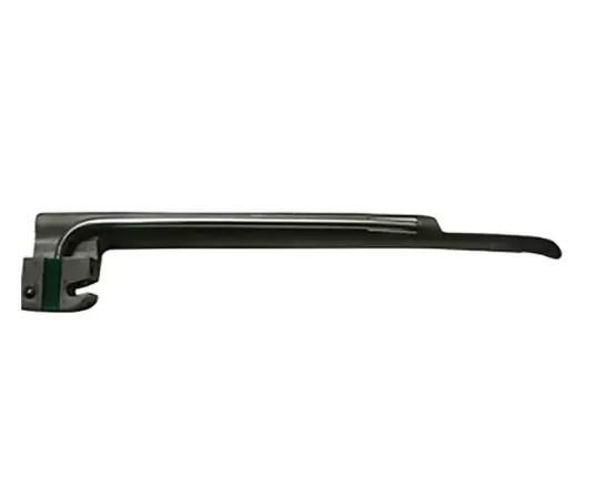 [1-168-1] Hoja De Laringoscopio Miller Recta #3. Fibra Optica, Longitud Total 19.5 Cm., Longitud De Trabajo 17 Cm., Adulto. H.P.