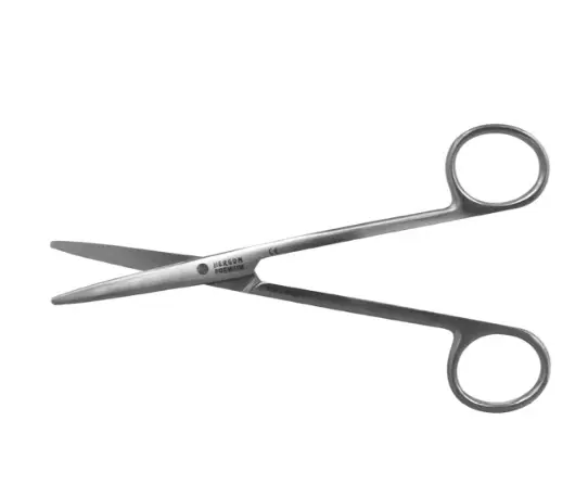 [7-28-7] Tijera Metzenbaum Recta 14 Cm, Puntas Romas. H.P.