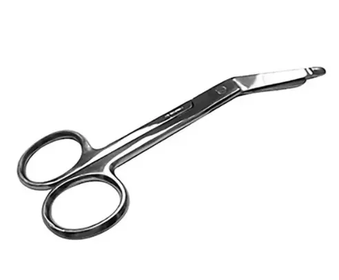 [7-59] Tijera Lister 14 Cm. Con Boton De Proteccion En Una Punta. Hojas Anguladas. H.S.