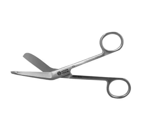 [7-59-7] Tijera Lister 14 Cm. Con Boton De Proteccion En Una Punta. Hojas Anguladas.
 H.P.