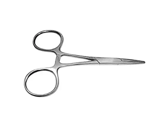 Pinza Halsted Mosquito O Micro Mosquito Recta 9 Cm. Sin Dientes. H.S.