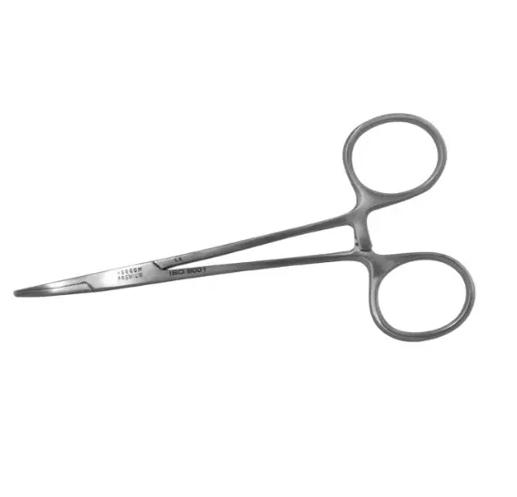 Pinza Halsted Mosquito Curva 12 Cm. Sin Dientes. H.P.