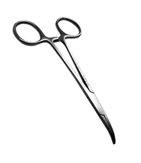 [5-356-5] Pinza Halsted Mosquito Curva 14 Cm. Sin Dientes. H.P.
