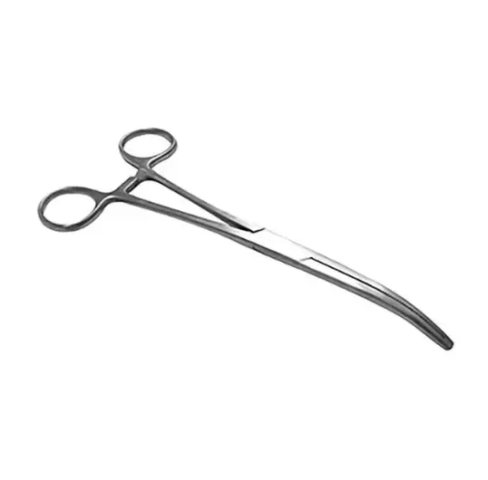 Pinza Rochester Ochsner Curva 18 Cm. Estriada Con Dientes 1 X 2.