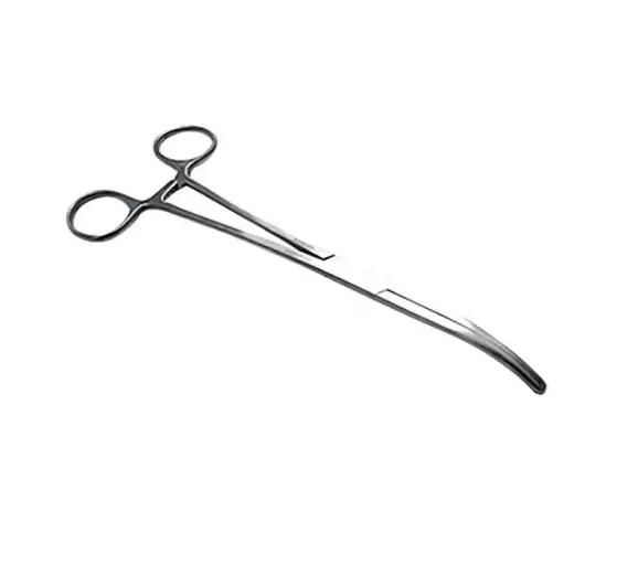 [5-23-5] Pinza Rochester Ochsner Curva 20 Cm. Estriada, Con Dientes 1 X 2. H.P.