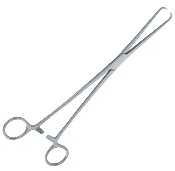 [5-52-5] Pinza Vaginal Pozzi Recta 25 Cm. H.P.