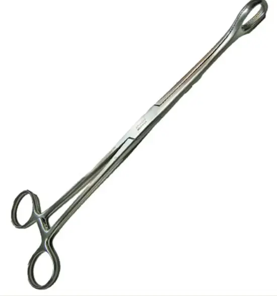 [5-44] Pinza Porta Esponjas Forester Recta 18 Cm. Estriada. H.S.